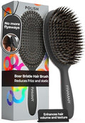 FRAMAR Soft Boar Bristle Hair Brush For Women, Boars Hair Brush For Women by FRAMAR