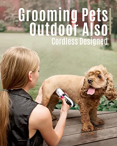 oneisall Dog Clippers Low Noise Grooming Kit for Dogs Cats Pets - Image 3