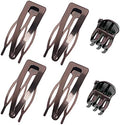Hann 24 Pieces Double Grip Hair Clips + 2 Claw Hair Clips Metal Snap Hair Clips Hair Barrettes for Hair Making, Salon Supplies (Metal Gray) by HannInc