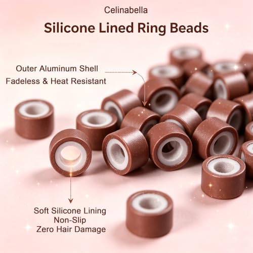Celinabella 300PCS 5mm Micro Ring Beads, Dark Brown - Image 4