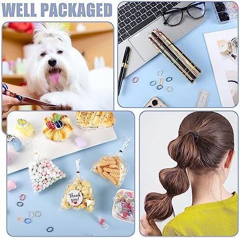 Rubber Bands and Hair Styling Tools Set: 1500 Pcs Elastic Hair Ties with Organizer Box, Baby/Toddler Hair Accessories Gift for Women and Kids - Image 6