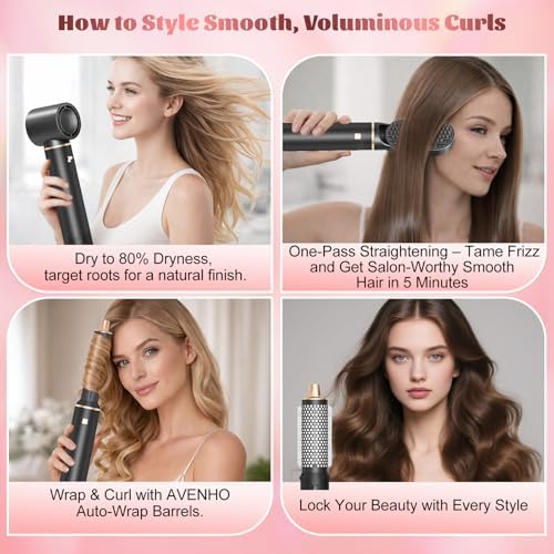 5 in 1 Air Curling Wrap Hair Styler, Hair Dryer Curler for Home - Image 2