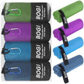 BOGI 4 Pack Microfiber Travel Sports Towel-Quick Dry Towel, Soft Lightweight Microfiber Camping Towel Absorbent Compact Travel Towel for Camping Gym Beach Bath Yoga Swimming Backpacking-4 pcs Medium by BOGI