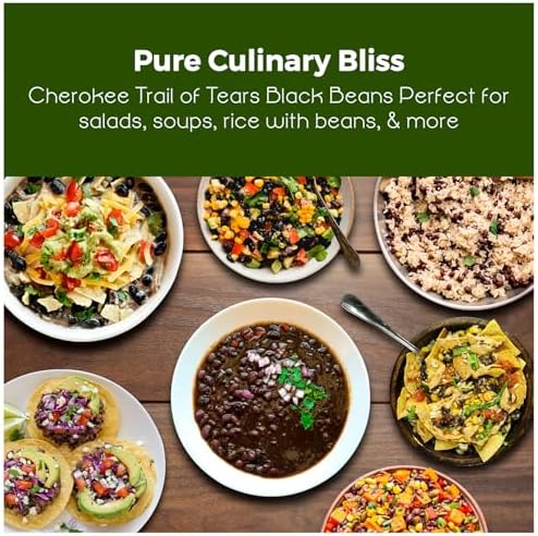 SVI 20 Cherokee Trail of Tears Bean Seeds (Phaseolus Vulgaris) - Cherokee Black Bean Seed Packets, High Yield Pole Beans, Climbing Beans - Heirloom Vegetable Seeds for Trellises, Outdoor Garden Beds - Image 2