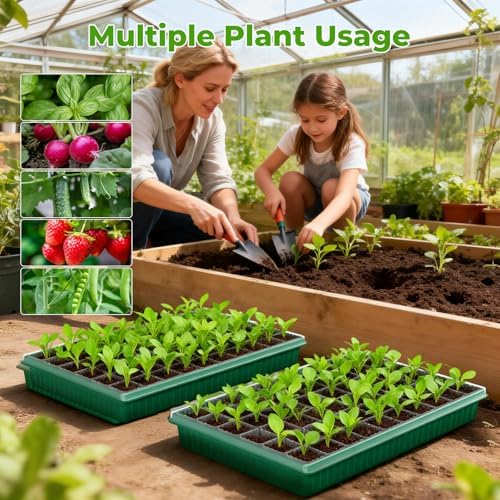 2 Pack Seed Starter Tray with Grow Light, 120-Cell Seedling Kit - Image 6