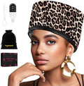 Heat Cap for Deep Conditioning, Ingeware Thermal Cap for Hair Steamer Cap for Natural Hair Portable Electric Heat Hair Spa Cap for Home Use Pattern (Leopard Print) by ingeware