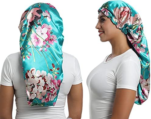 Satin Bonnet Silk Sleep Cap,Hair Bonnet for Braids Curly Hair - Image 5