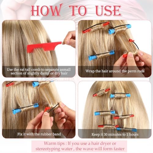 Willbond 72-Piece Hair Perm Rods Kits, Short Cold Wave Hair Rollers - Image 5