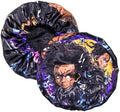 Anime Bonnet with Elastic Soft Band Adjustable Women and Men Silky Bonnets for Sleeping Comfortable Satin Fabric, Dark Huey by CrownLimitedSupply
