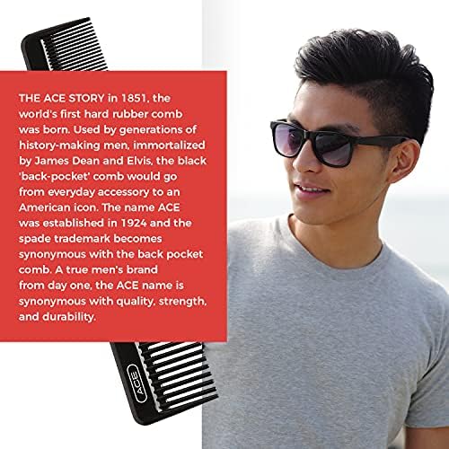 GOODY Hair Ace Dressing Hair Comb, 7.5 Inch, Black, 1 Count - Image 7