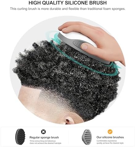 Silicone Twist Hair Brush, Magic Curling Hair Tool, Gray - Image 2