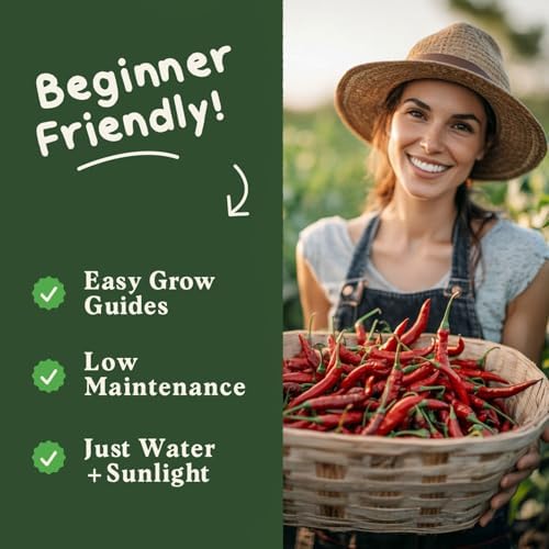 Non-GMO Vegetable Seeds for Planting (Bhut Jolokia Ghost Pepper) - Image 4