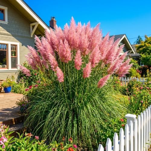 100 + Pink Pampas Grass Seeds for Planting, Garden Grasses by Unknown