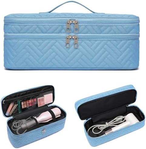 Double-Layer Carrying Case Apply to Revlon One-Step Hair Dryer, Travel Bag for Hair Volumizer/Styler,Water Resistant Storage Organizer Box,Compatible with FlexStyle Attachment (Bag Only) by ARLMEGOR