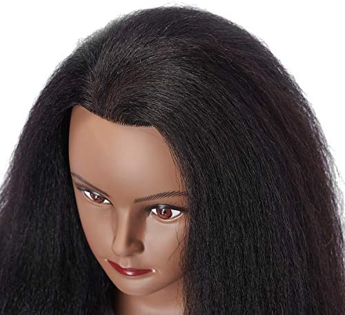 Mannequin Head 100 Afro Real Hair Hairdresser 16inch - Image 3
