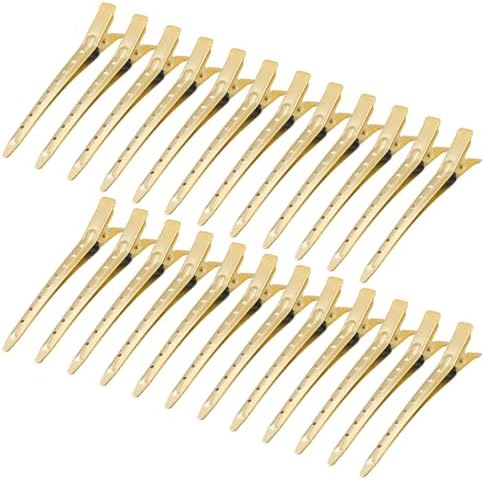 Bantoye 24 Packs Duck Bill Clips 3.35 Inch Metal Alligator Clip, Matte Gold by AiPretty