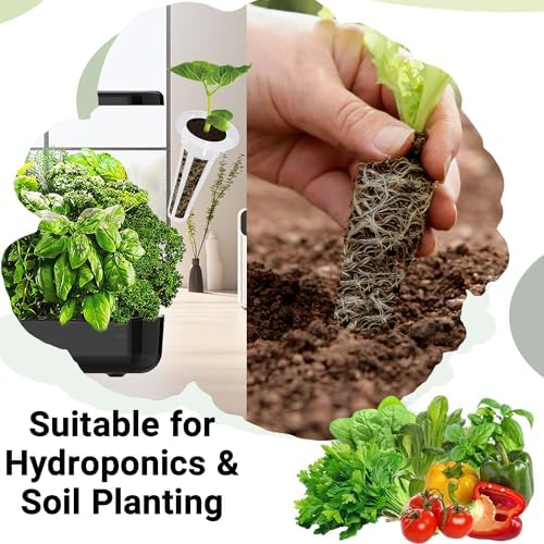 Herb & Salad Seed Pods for All Hydroponics Growing Systems, 8 Pods with 600+ Seeds of Basil, Spinach, Romaine, Red Cherry Tomato, Italian Parsley and Bell Pepper - Image 4