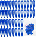 Blue Hair Clips for Women and Girls, 2 Inch Metal Snap Clips 40 Pack by PIDOUDOU
