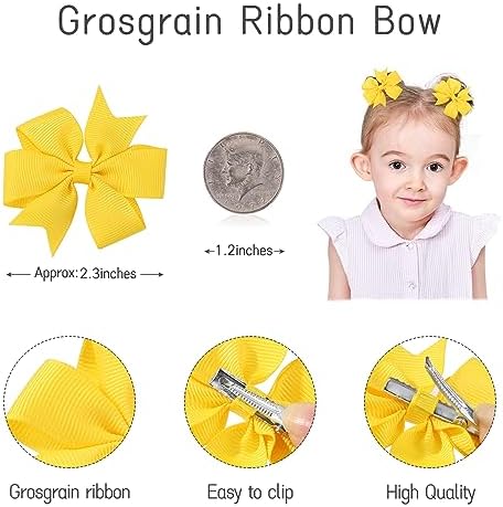 Choicbaby 2.3 Inches Mini Baby Hair Bows 60pcs Toddler Hair Accessories - Image 2