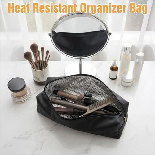 Amabro Heat-Resistant Travel Curling Iron Storage Bag Organizer Case Pouch - Image 7