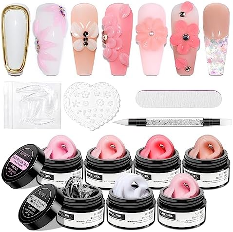 Solid Builder Gel for Nail Extension Non Stick Hand Scupture Hard Gel by SUPWEE