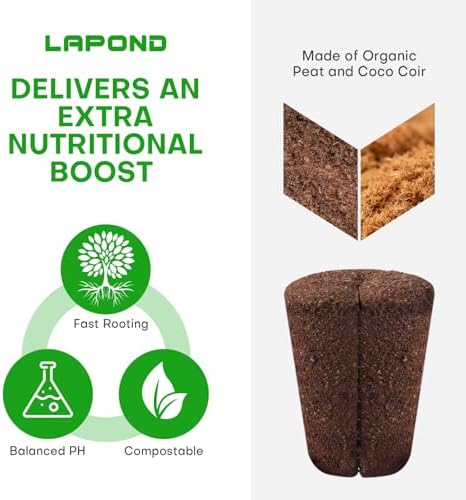 50 Pcs Grow Sponges,Replacement Plant Starter Plugs for Cuttings and Propagation,Great for Soil, Tray or Planting Pods, Promotes Herbs, Vegetables and Flowers Growth - Image 3