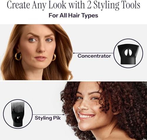 Hot Tools Pro Artist 2100 Ionic Turbo Hair Dryer, 1875 Watts, Black - Image 3