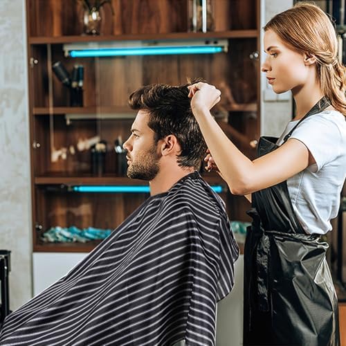 FEBSNOW Hair Cutting Cape Professional Barber Cape with Adjustable Neckline Haircut Apron Barber Accessories Salon Supplies - Image 6
