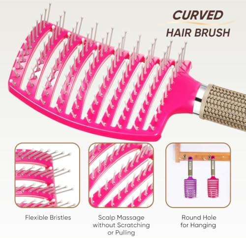 Hair Brush for Wet & Dry Hair, Detangler Brush for Women & Men - Image 2