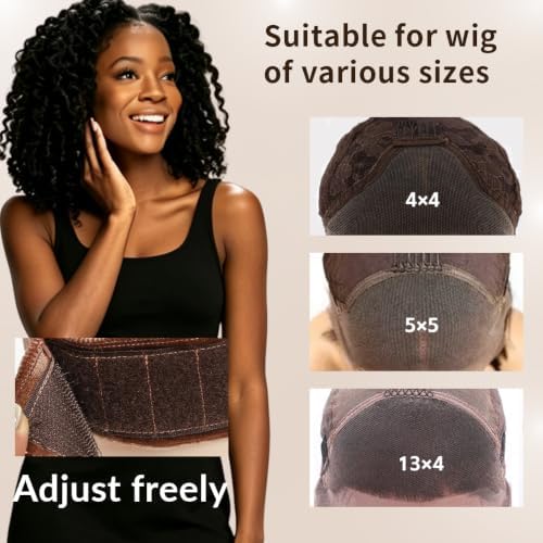 Adjustable Wide Wig Grip Cap Velvet Non Slip Band for Glueless Wig - Image 5