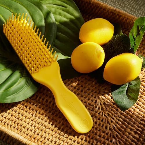 Yellow Detangler Brush by Felicia Leatherwood - For Kinky, Curly, Wavy 4c or Straight Hair - Tame Your Tangles Smooth Your Coils - Pain Free for All Ages - Image 2