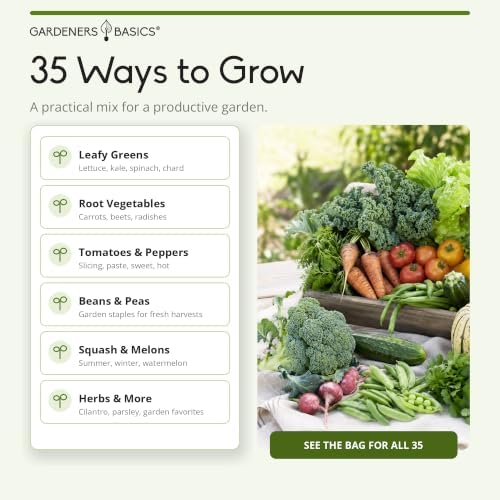 Gardeners Basics Seed Safe Beginner Garden Kit, 35 Varieties, 17,000+ Seeds - Image 3