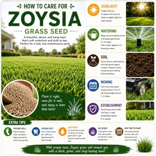 Zoysia Grass Seeds, Emerald Zoysia, 20000 Count - Image 2