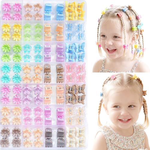 CÉLLOT 112PCS Little Baby Girls Hair Bangs Mini Hair Claw Clip Hair Pins by C%C3%89LLOT