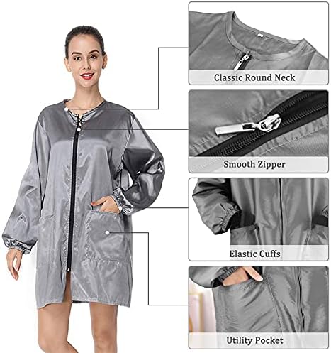 Polyester Professional Salon Smock Hair Stylist Jacket - Image 2