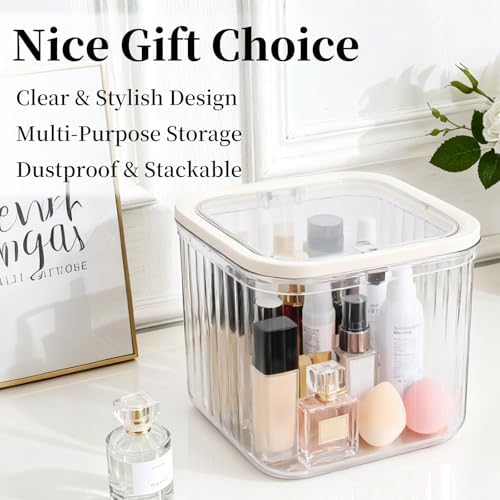 THMINS 2 Pack Hair Accessories Organizer for Girls,Clear Storage Box - Image 4