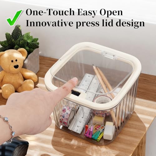 THMINS 2 Pack Hair Accessories Organizer for Girls,Plastic Storage Box - Image 3