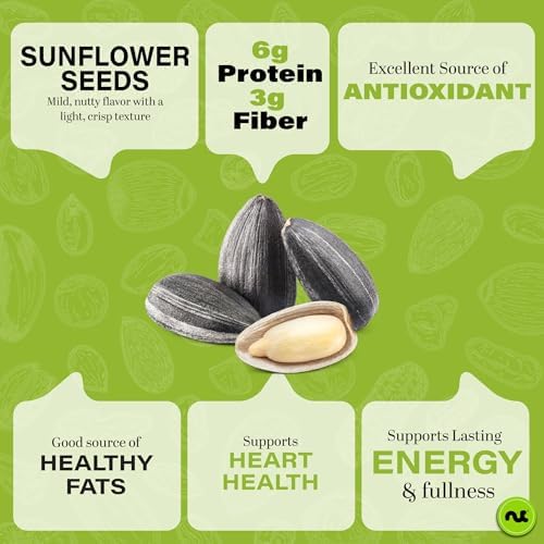 NUT CRAVINGS - Roasted Salted Sunflower Seeds Kernels to eat (8oz - 1 Pack) - Image 3