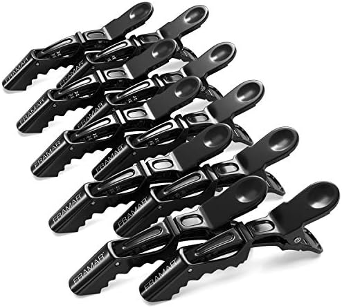 FRAMAR Black Alligator Clips For Hair Styling 10 Pack, Hair Clip For Women by FRAMAR