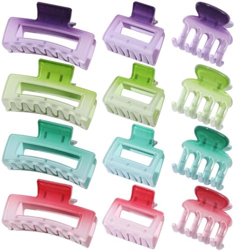 SMKSL 12 Pcs Hair Claw Clips for Women & Girls Summer Hair Accessories - Image 2
