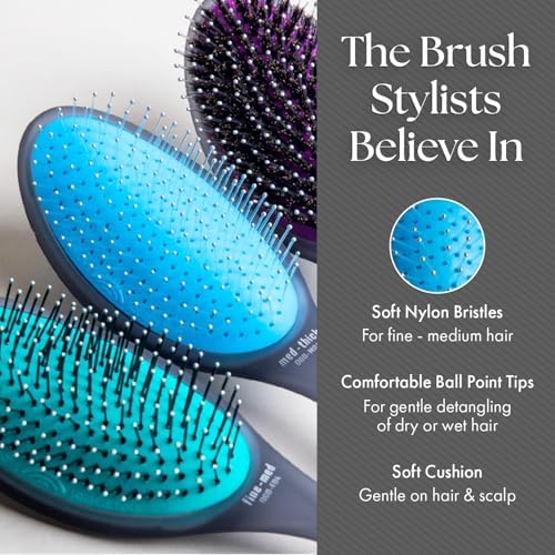 Olivia Garden Aurora Detangler Brush for Wet and Dry Fine to Medium Hair - Detangling Brush for Women, Men, Kids - Image 3