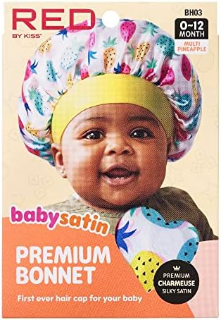 Red by Kiss Baby Satin Bonnet Sleep Caps Hair Wraps Hair Bonnet - Image 3