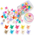 Mini Butterfly Hair Clips for Baby, 100 Pcs Toddler Hair Clips by FLAREANN