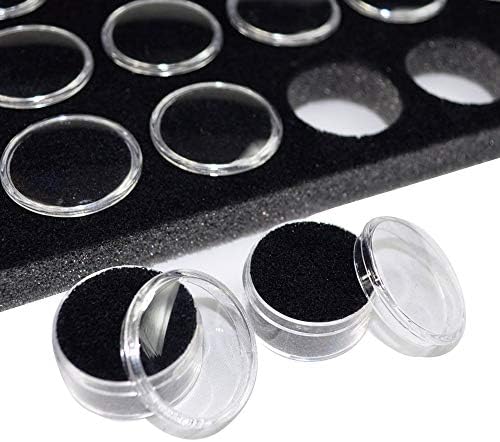 Ikee Design Jewelry Storage Tray Insert, 50 Gemstone Display Jars, Black Foam Liner, Home Organization, 14 1/4 x 7 3/4 x 3/4 in - Image 6