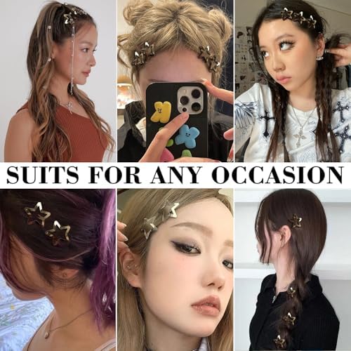 30 PCS Gold Star Hair Clips,20PCS 1.22"Star hair Clip and 10 PCS 1.65"Hair Clip Snap Hair Accessories Non Slip stars Clips for Girls Women Metal Hair Clips - Image 4