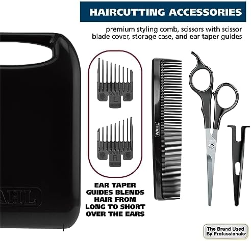 Wahl Home Haircutting Corded Clipper Kit with Adjustable Taper Lever,and 10 Color Coded Guards for Easy Clipping & Trimming - Model 79722,(Pack of 6) - Image 6