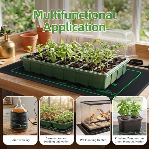 10"X20.75" Seedling Heat Mat Waterproof Plant Germination Heat Pad - Image 7