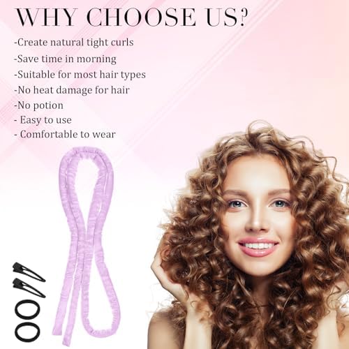 Heatless Curling Rod Headband, Heatless Hair Curler Overnight - Image 4