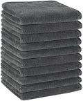 KinHwa Gray Bathroom Hand Towels, Microfiber Face Towels, 11x20 Inch by KinHwa
