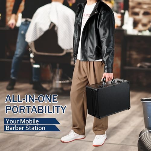 MoyRetty Professional Barber Case with Cap Clear dustproof, 16.5"*12.4"*7" - Image 6